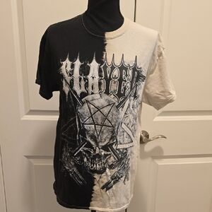 Edgy Black and White Graphic Women's Tee